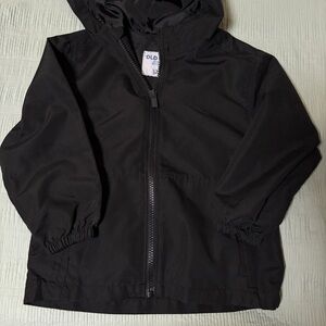 Old Navy Black Hooded Rain Jacket for Kids